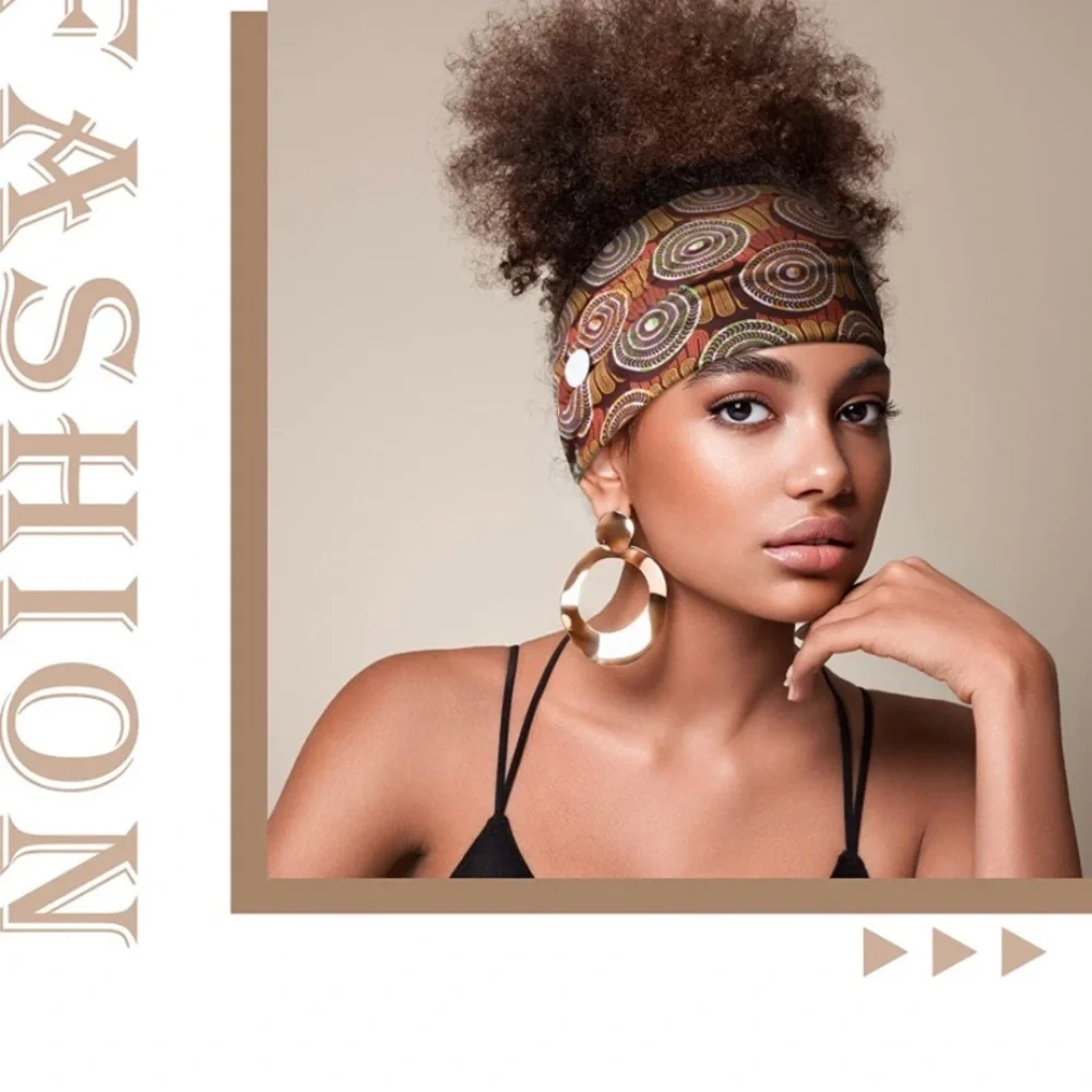 Elastic Headbands Beach Hair Accessories for Women Girls (Simple Patterns)​​ - Picture 2 of 7